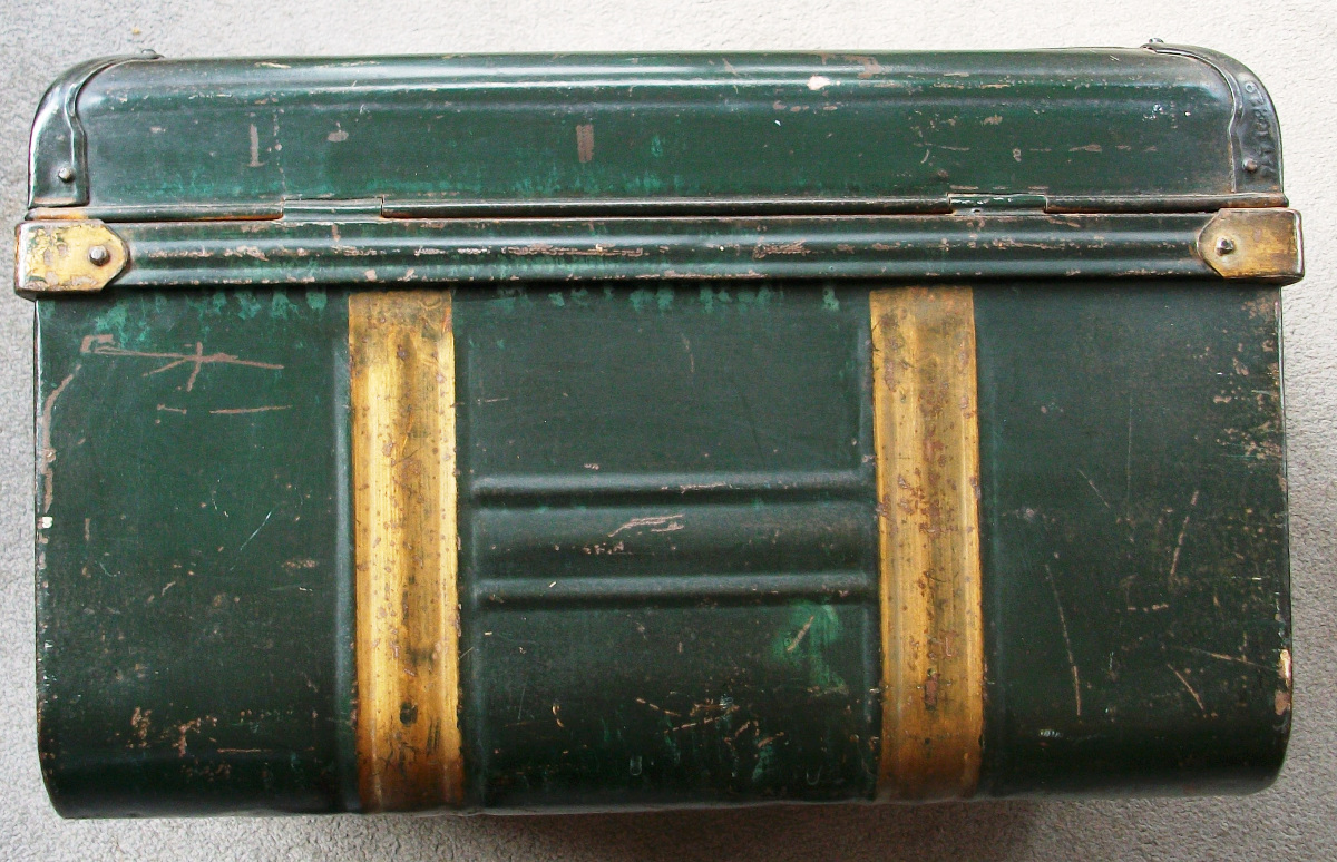 Painted Metal Trunk